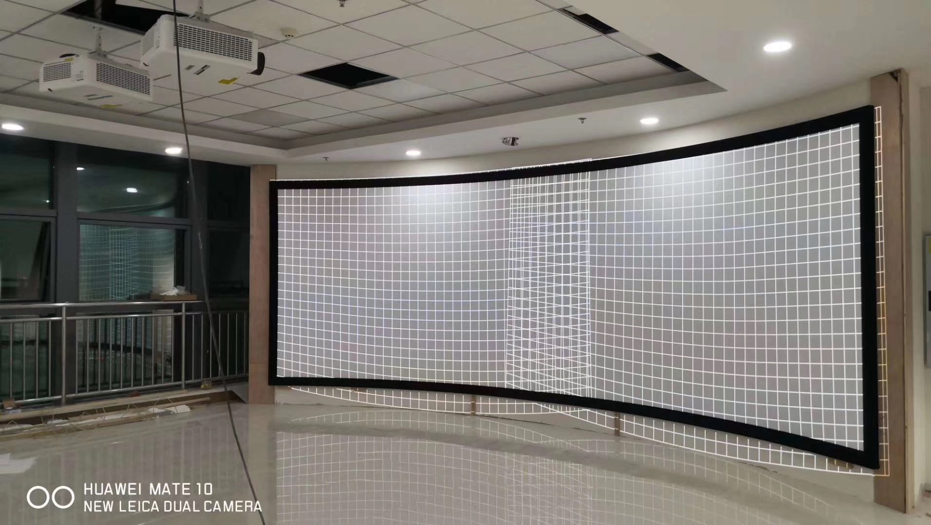 2.35:1 HD Curved Projection Screen Curved Frame Screen for Cinema