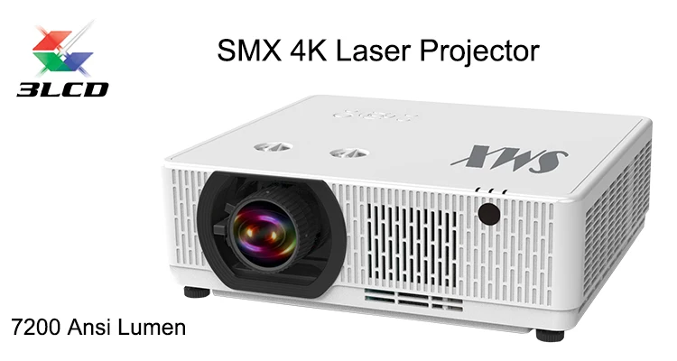 3LCD Laser Projector 4K 7200 Lumens, Native 4K Laser Video Projector MX-LK7200K 