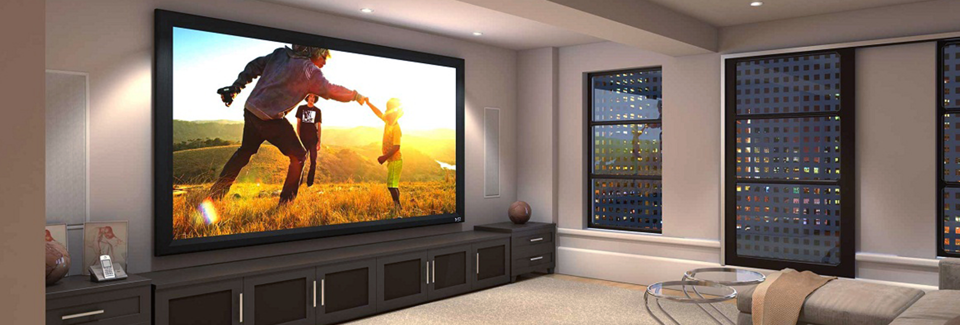 3D Cinema Fixed Frame Screen