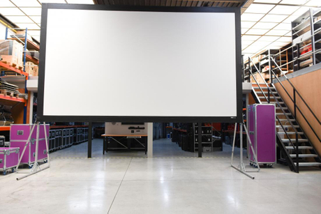 población apretón Convencional Customized Fast Fold Projector Screen With Front And Rear Projection -  Shenzhen Smax Screen Co. Limited