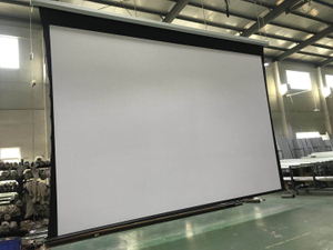  300‘’ large electric motorized roll up screen for large project (4:3)