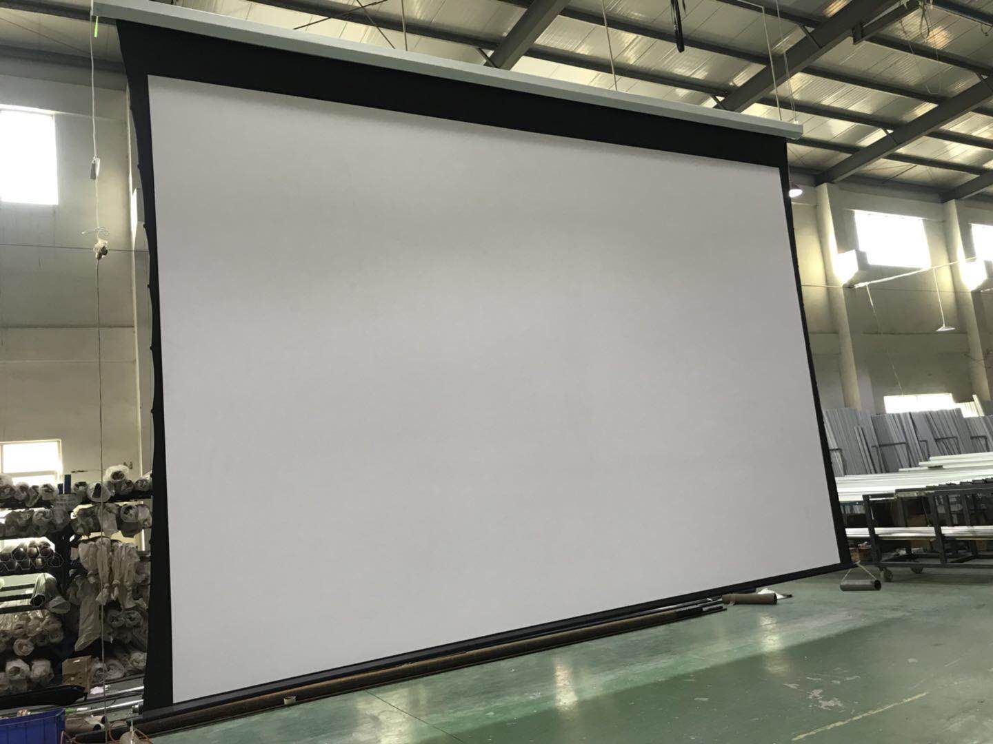 China High Quality HD 400 Inch Large Motorized Projection Screen/Electric Projector Screen for Project