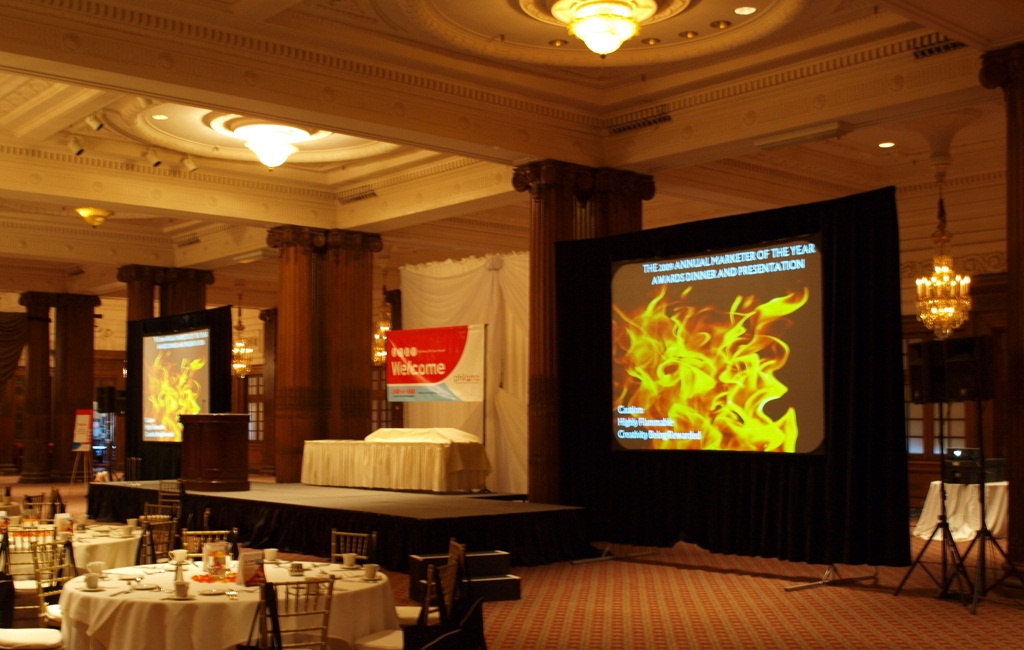 Big Size fast folded projector screen