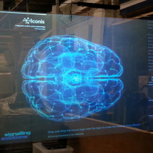 Self Adhesive 3D Holographic Transparent Rear Projection Film For Shop Window