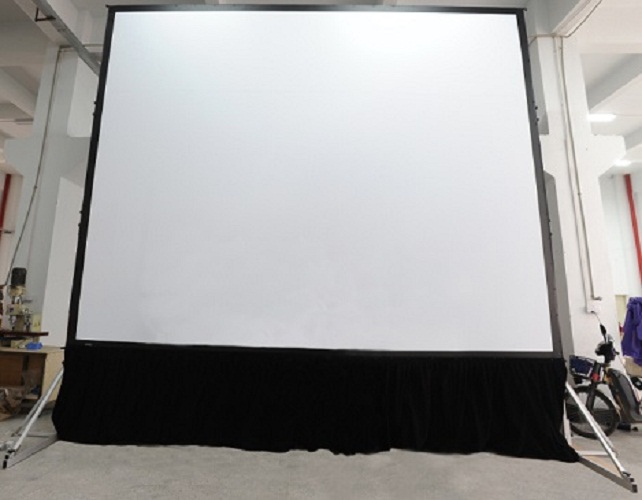 120'' Fast Fold Projector Screen With Front And Rear Projection