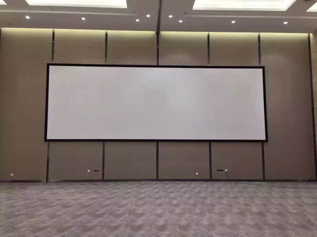 Flat wide frame projector screen 10 meter customized