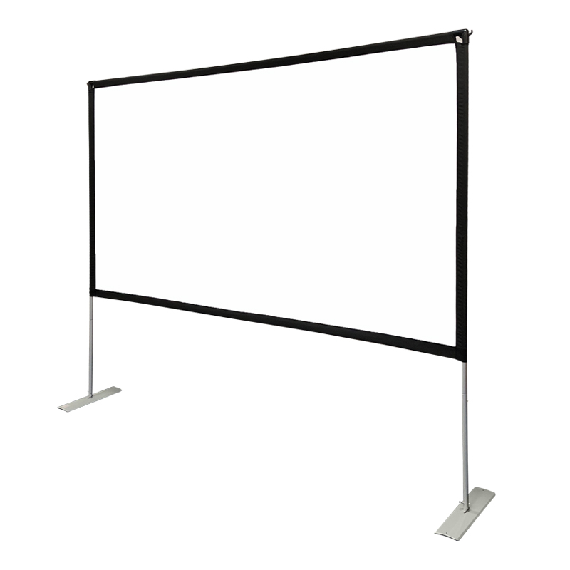 Foldable Portable Outdoor Movie Screen with stand, Outdoor Projector