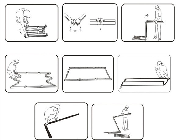 Installation of Fast Fold Projection Screen