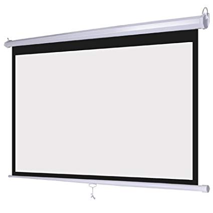 120'' Buy Manual Wall Projection Screen Pull Down Projector Screen 16:9 in China