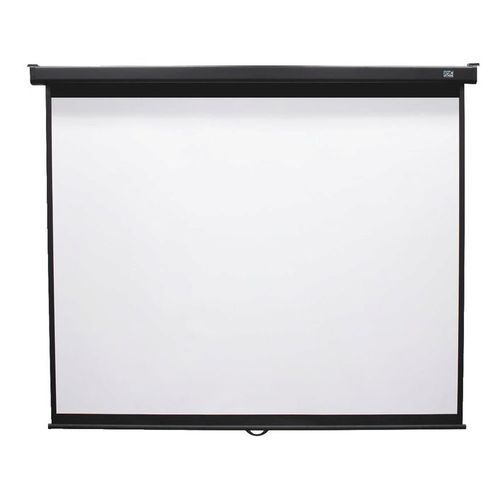 Factory direct 16:9 100'' Home cinema manual projection screen pull down screen 