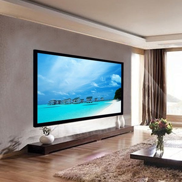 China 180'' 16:9 Edge series Fixed frame projection screen with different fabric